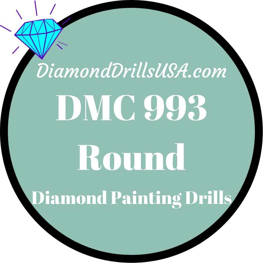 DMC 993 ROUND 5D Diamond Painting Drills Beads DMC 993 Very