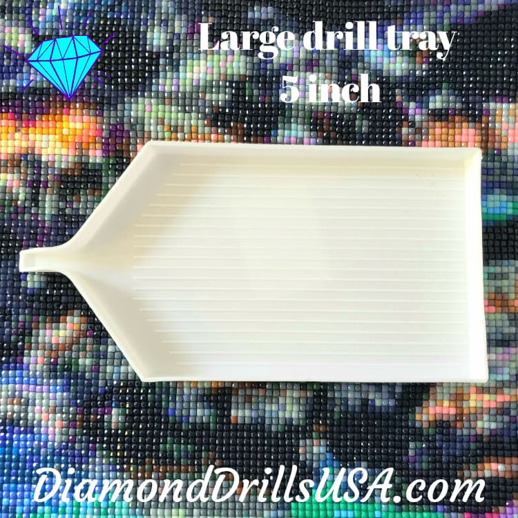 DiamondDrillsUSA - Large White Drill Tray for Diamond Painting with Pour  Spout