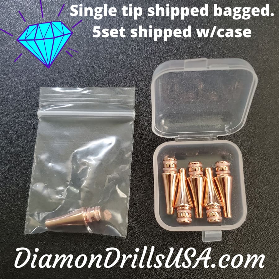Rose Gold Metal Single-drill Pen Replacement Head Diamond