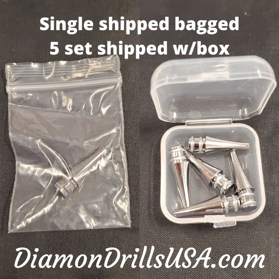 Silver Metal Single-drill Pen Replacement Head Diamond