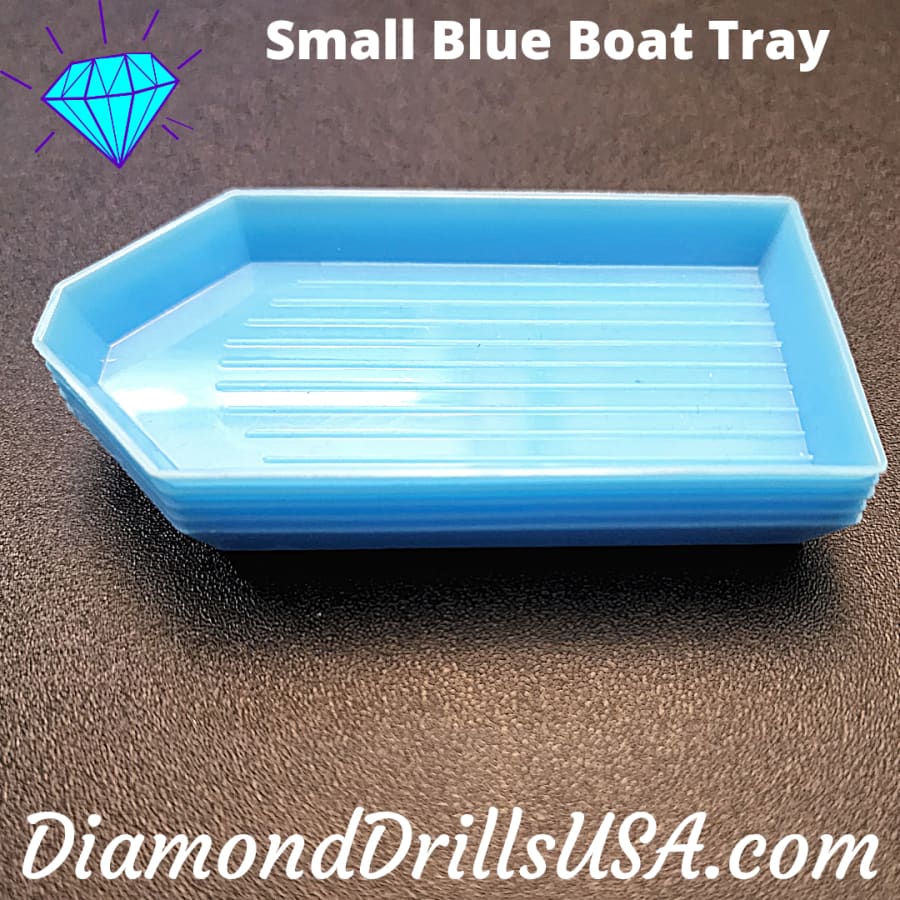 Small Blue Drill Tray Diamond Painting Boat Style -