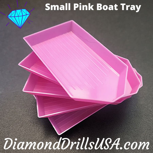 Small Pink Drill Tray Diamond Painting Boat Style -