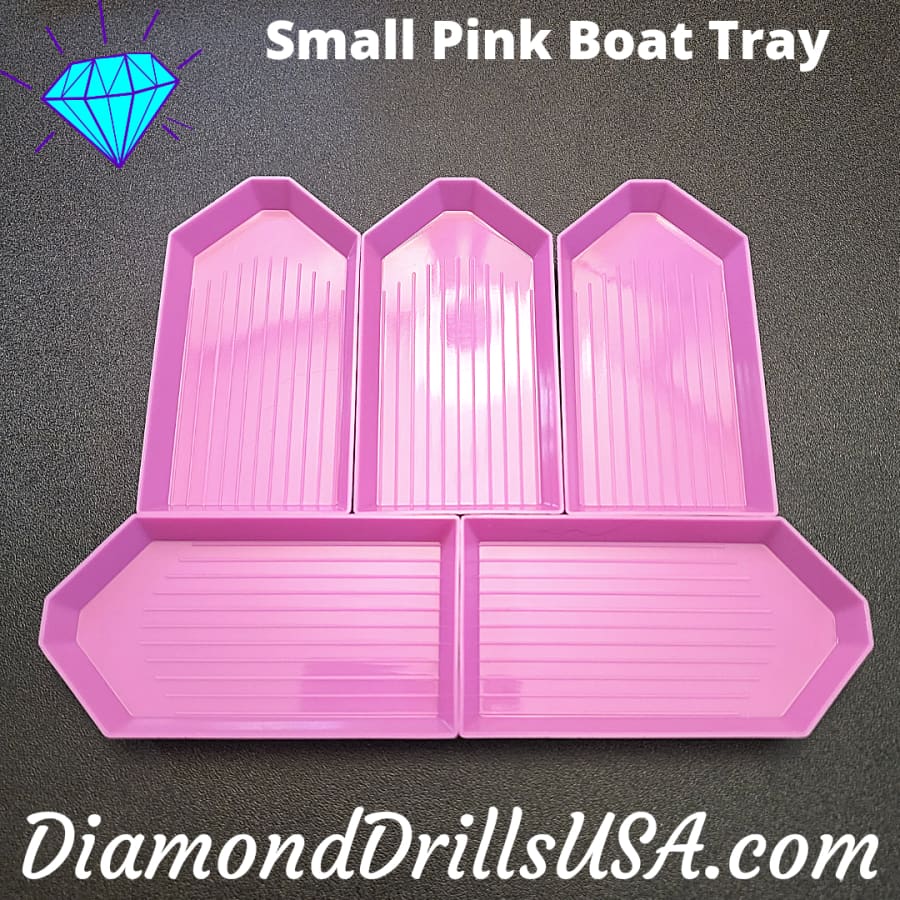 Small Pink Drill Tray Diamond Painting Boat Style -