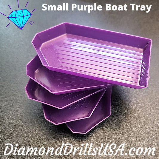 Small Purple Drill Tray Diamond Painting Boat Style -