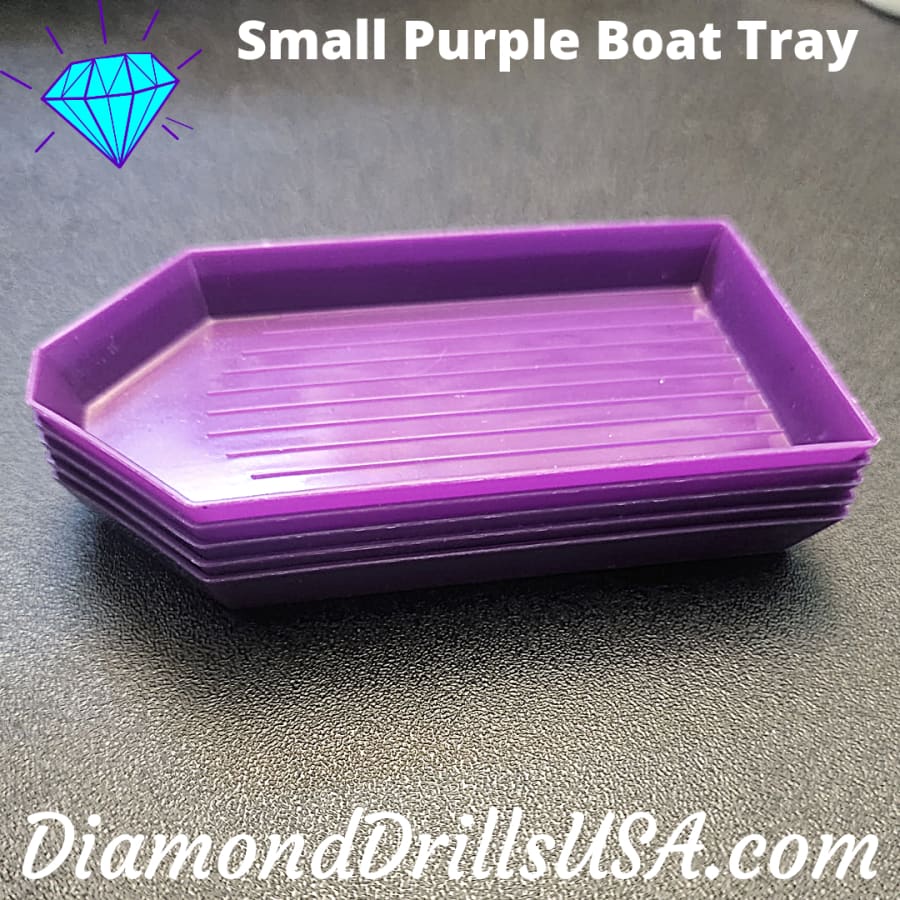 Small Purple Drill Tray Diamond Painting Boat Style -