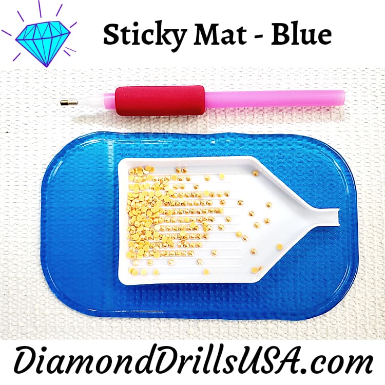 DiamondDrillsUSA - Sticky Mat Blue Non-Slip Pad Tray & Accessory Holder