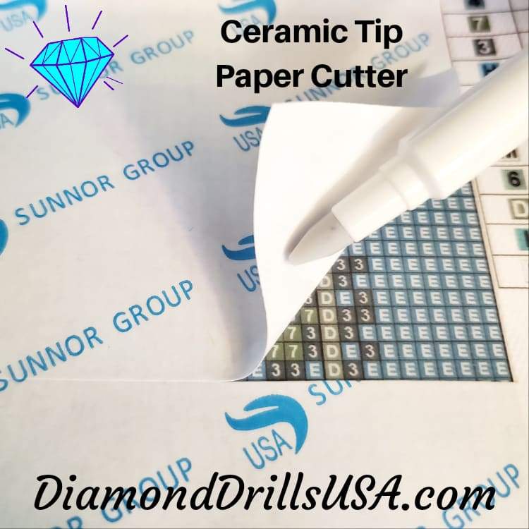 DiamondDrillsUSA - White Ceramic Tip Paper Cutter Pen No Razor