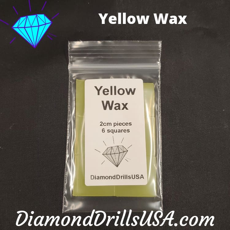 Yellow Wax Clay for Diamond Painting 6pcs Mud Small Square