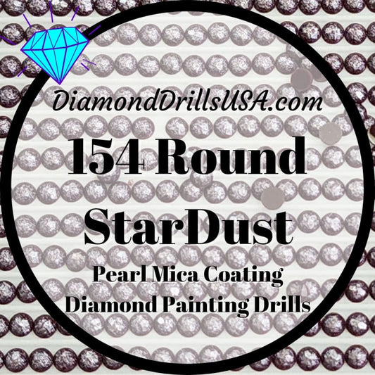 154 StarDust ROUND Pearl Mica Dust 5D Diamond Painting