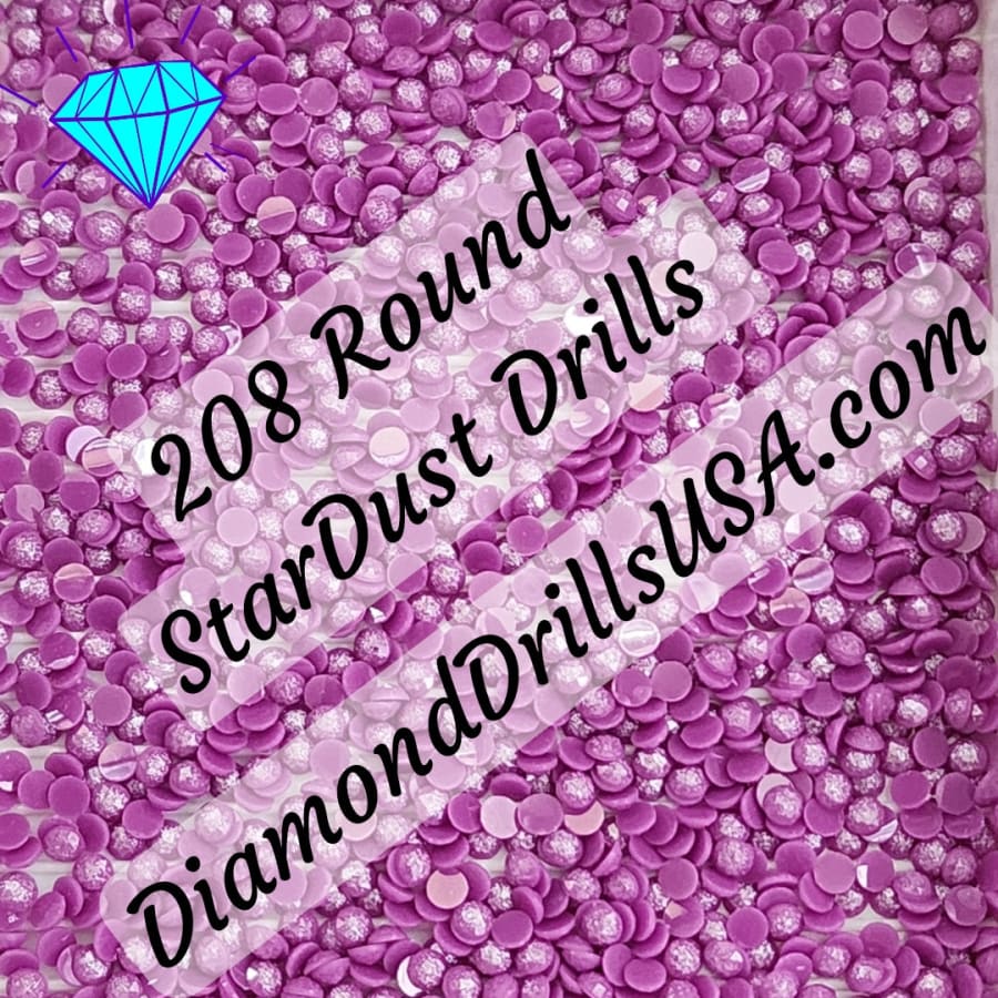 208 StarDust ROUND Pearl Mica Dust 5D Diamond Painting