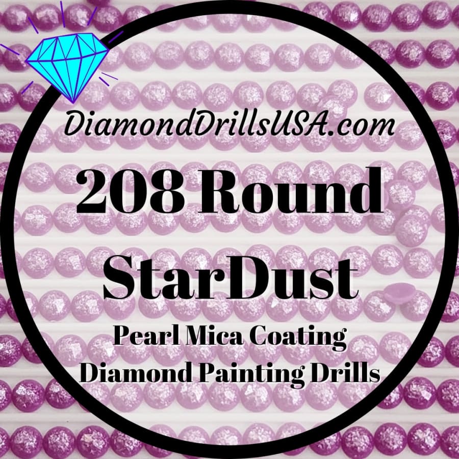 208 StarDust ROUND Pearl Mica Dust 5D Diamond Painting