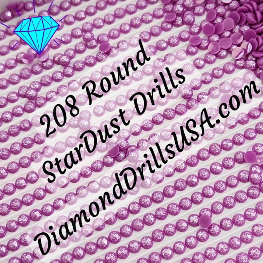 208 StarDust ROUND Pearl Mica Dust 5D Diamond Painting