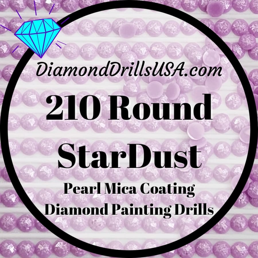 210 StarDust ROUND Pearl Mica Dust 5D Diamond Painting