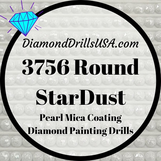 3756 StarDust ROUND Pearl Mica Dust 5D Diamond Painting