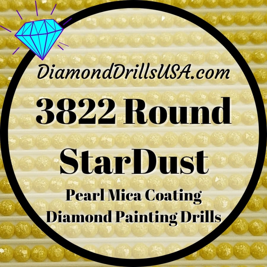 3822 StarDust ROUND Pearl Mica Dust 5D Diamond Painting