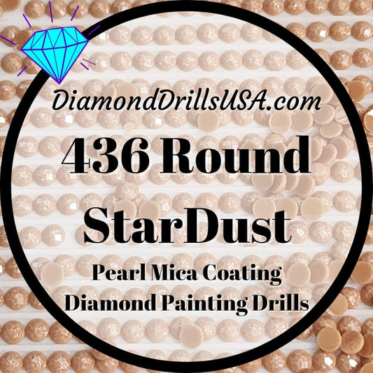 436 StarDust ROUND Pearl Mica Dust 5D Diamond Painting