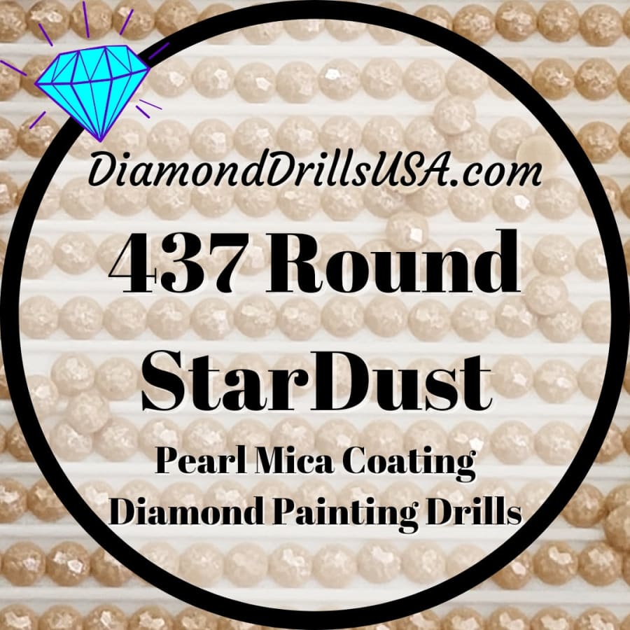 437 StarDust ROUND Pearl Mica Dust 5D Diamond Painting