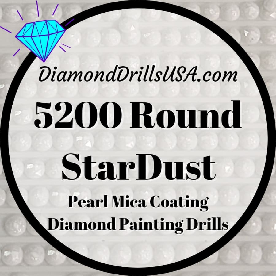 5200 StarDust ROUND Pearl Mica Dust 5D Diamond Painting