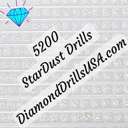 DiamondDrillsUSA - 5200 StarDust SQUARE Pearl Mica Dust 5D Diamond ...