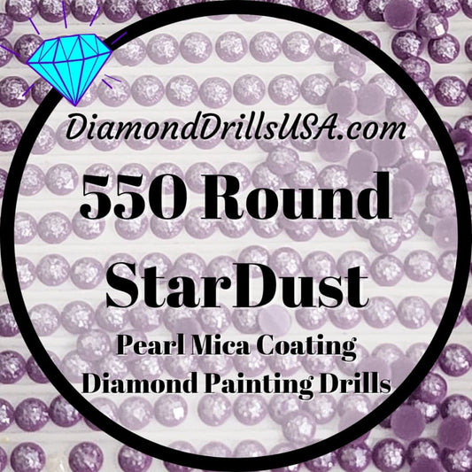 550 StarDust ROUND Pearl Mica Dust 5D Diamond Painting