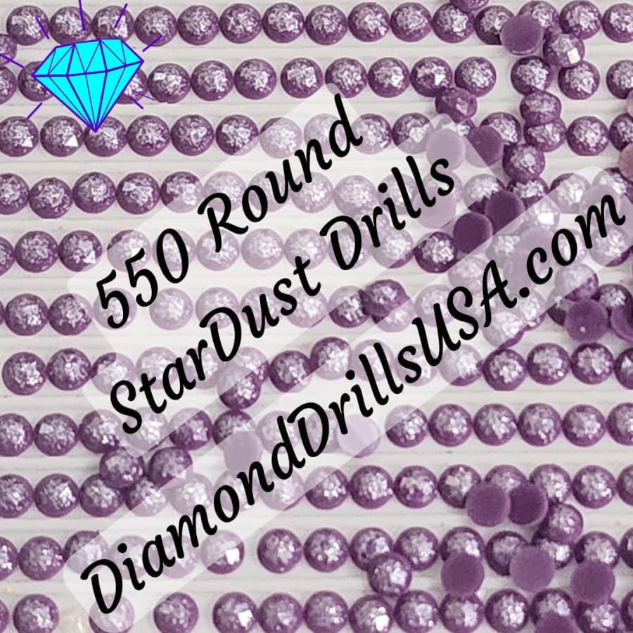 550 StarDust ROUND Pearl Mica Dust 5D Diamond Painting