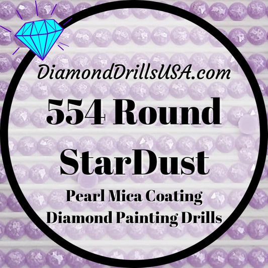 554 StarDust ROUND Pearl Mica Dust 5D Diamond Painting