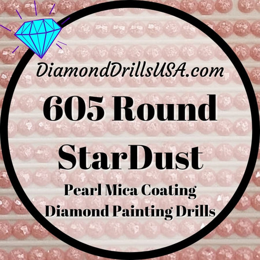 605 StarDust ROUND Pearl Mica Dust 5D Diamond Painting