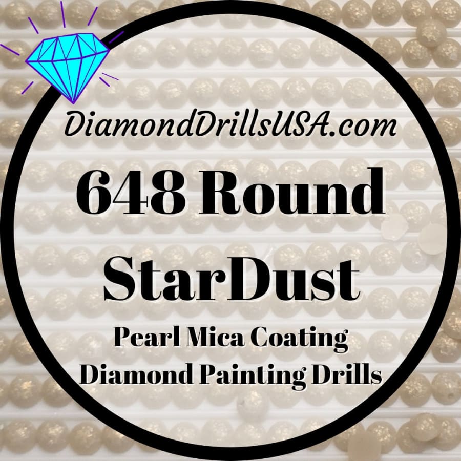 648 StarDust ROUND Pearl Mica Dust 5D Diamond Painting