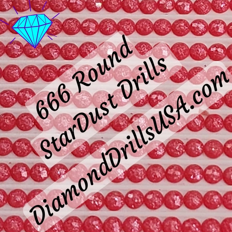 666 StarDust ROUND Pearl Mica Dust 5D Diamond Painting