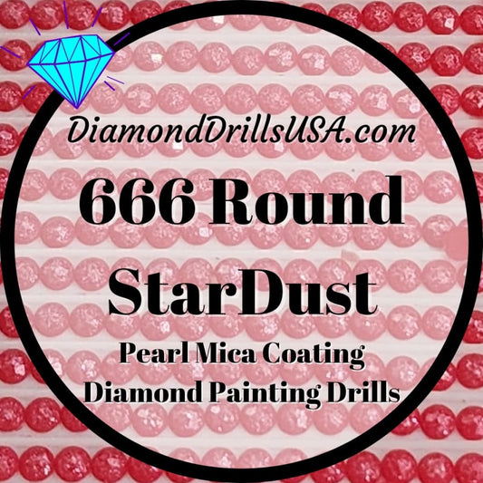 666 StarDust ROUND Pearl Mica Dust 5D Diamond Painting