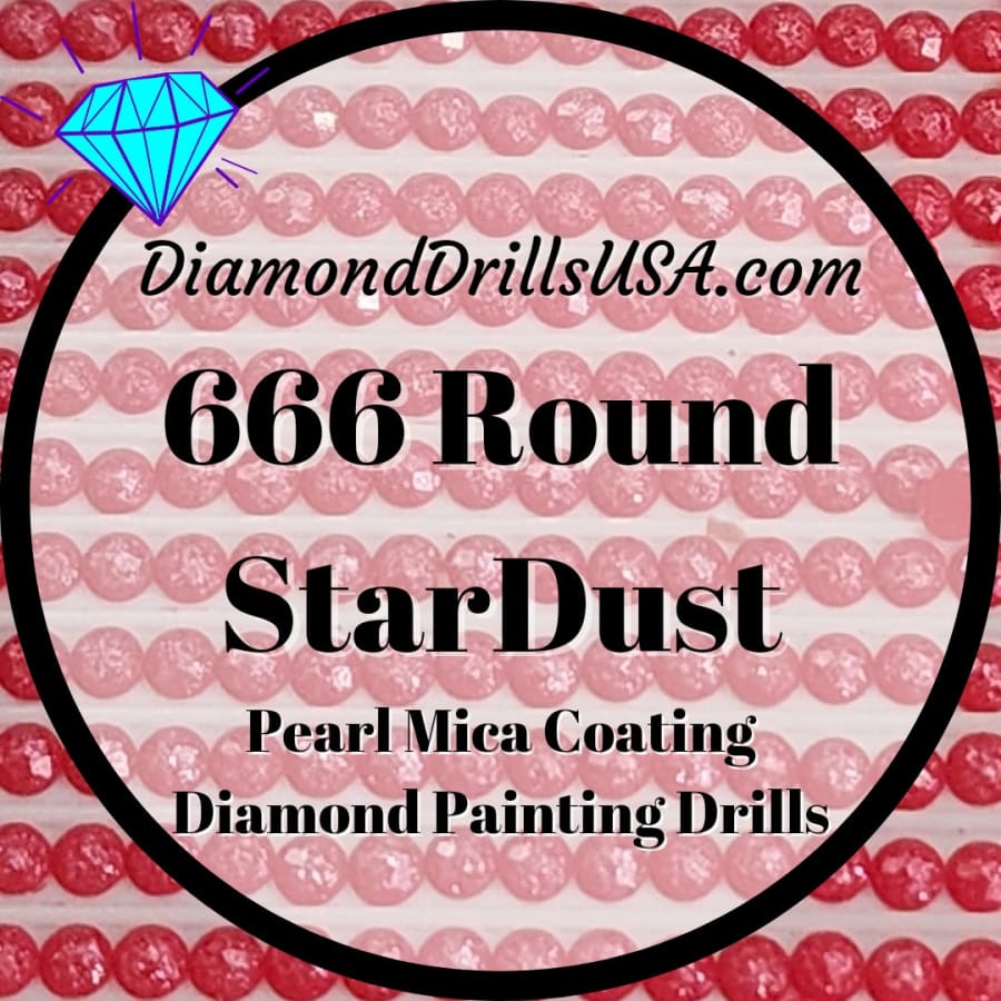 666 StarDust ROUND Pearl Mica Dust 5D Diamond Painting