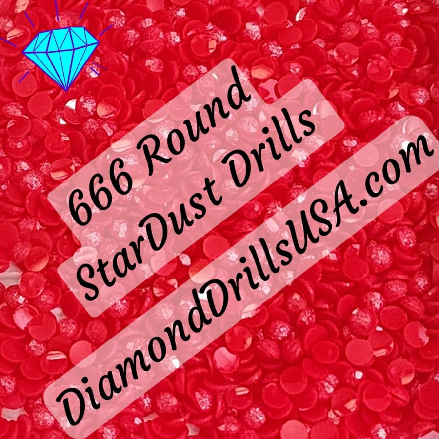 666 StarDust ROUND Pearl Mica Dust 5D Diamond Painting