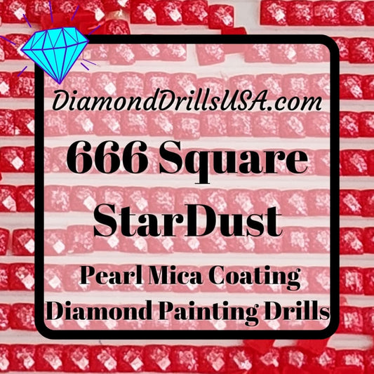 666 StarDust SQUARE Pearl Mica Dust 5D Diamond Painting