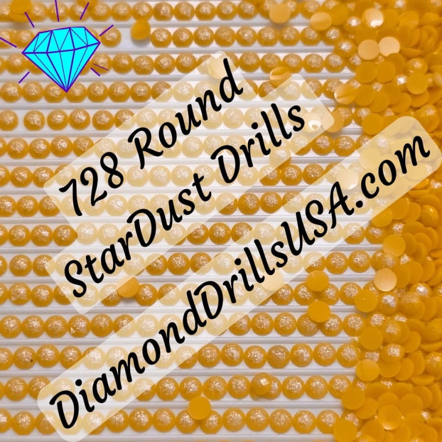 728 StarDust ROUND Pearl Mica Dust 5D Diamond Painting