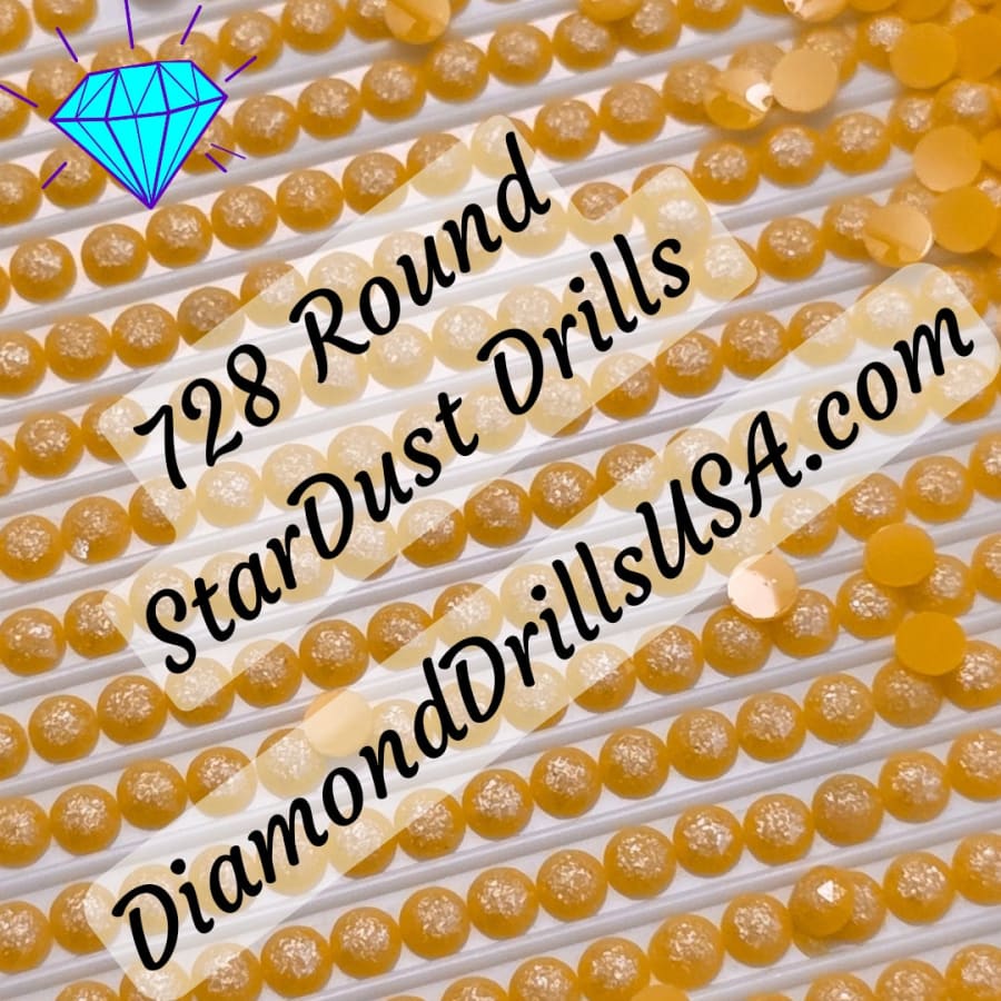 728 StarDust ROUND Pearl Mica Dust 5D Diamond Painting