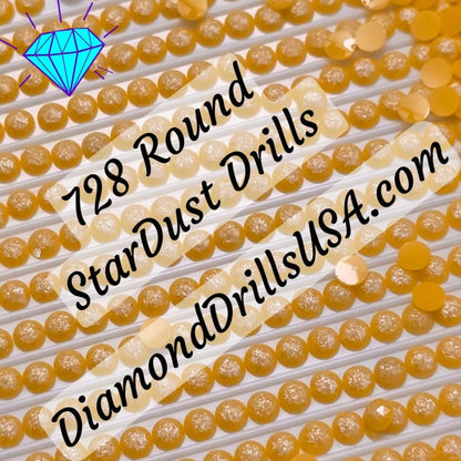 728 StarDust ROUND Pearl Mica Dust 5D Diamond Painting