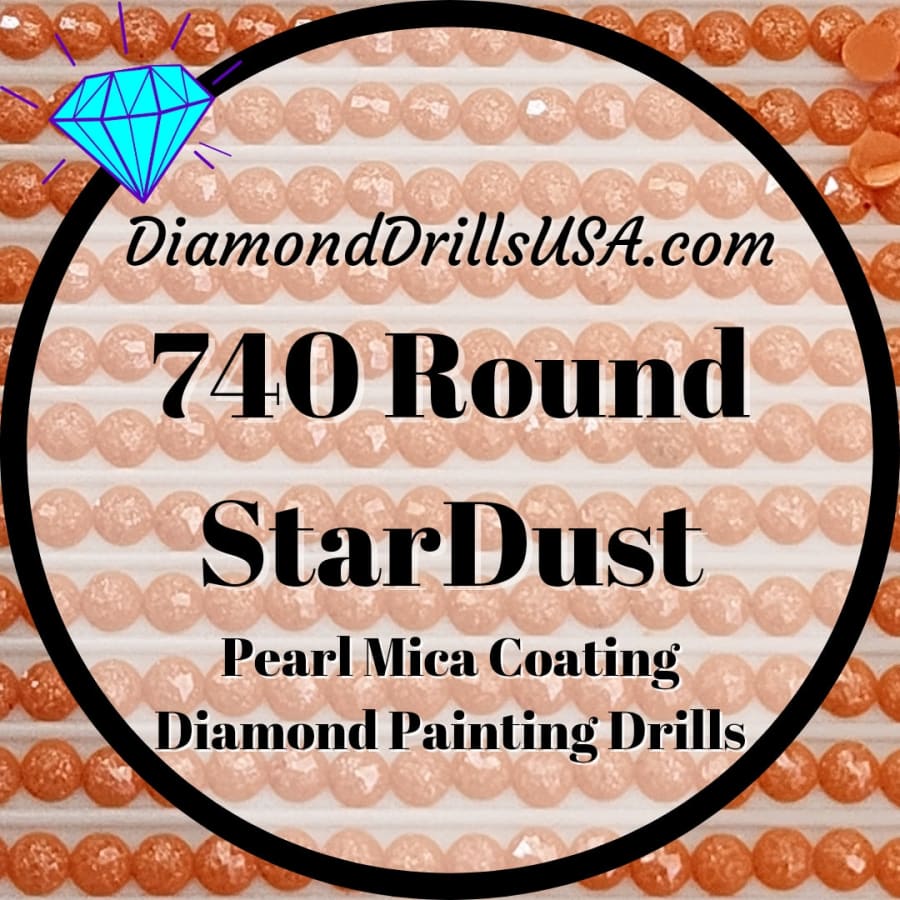 740 StarDust ROUND Pearl Mica Dust 5D Diamond Painting