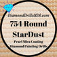 754 StarDust ROUND Pearl Mica Dust 5D Diamond Painting