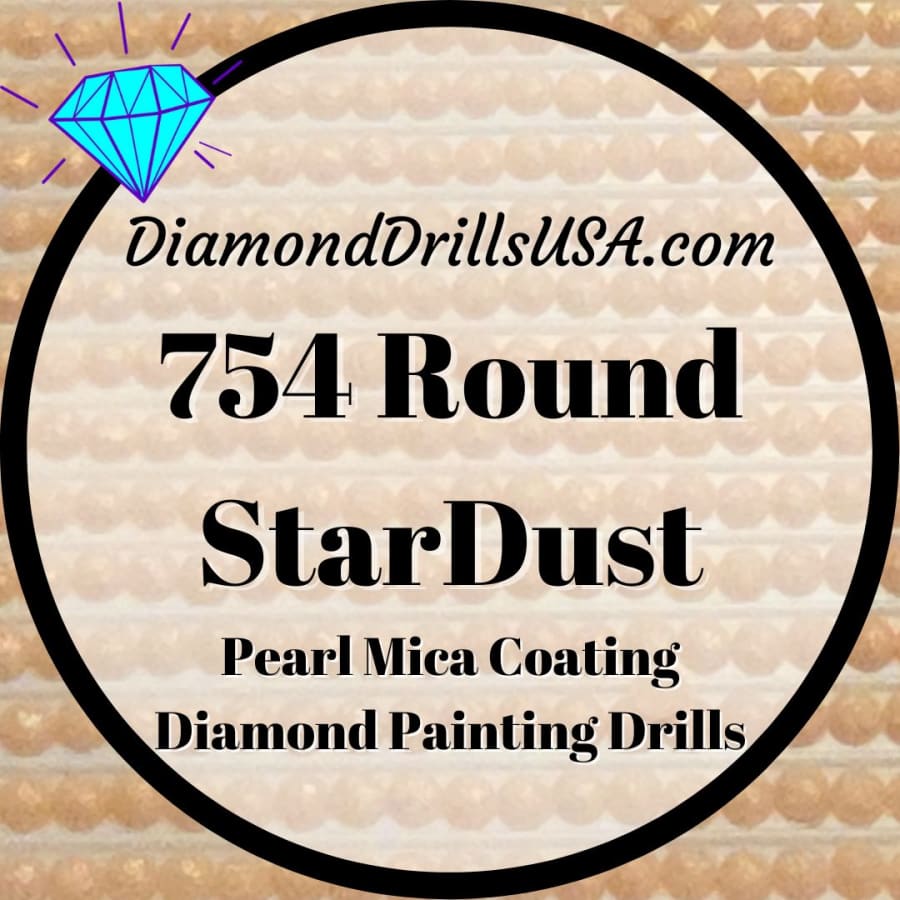 754 StarDust ROUND Pearl Mica Dust 5D Diamond Painting