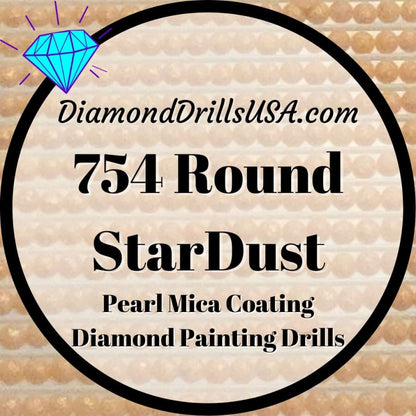 754 StarDust ROUND Pearl Mica Dust 5D Diamond Painting