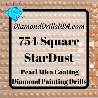 45d754 DiamondDrillsUSA - 754 StarDust SQUARE Pearl Mica Dust 5D Diamond ...