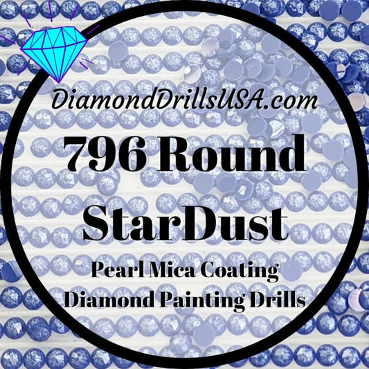 796 StarDust ROUND Pearl Mica Dust 5D Diamond Painting
