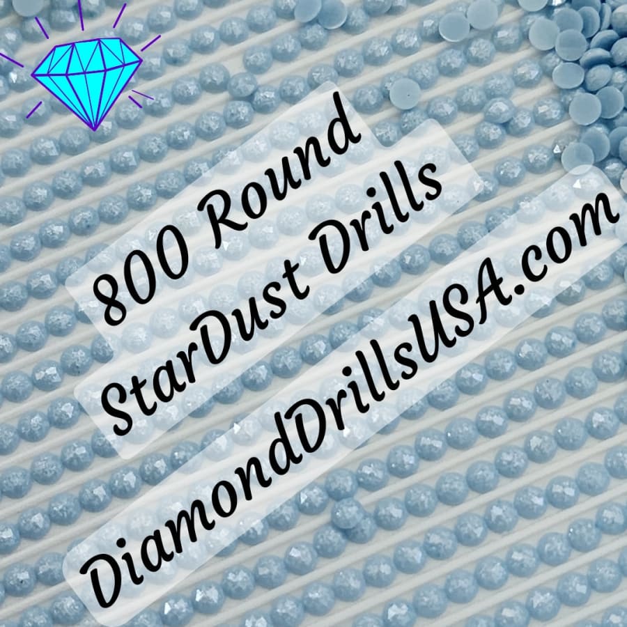 800 StarDust ROUND Pearl Mica Dust 5D Diamond Painting