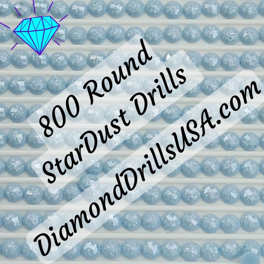 800 StarDust ROUND Pearl Mica Dust 5D Diamond Painting