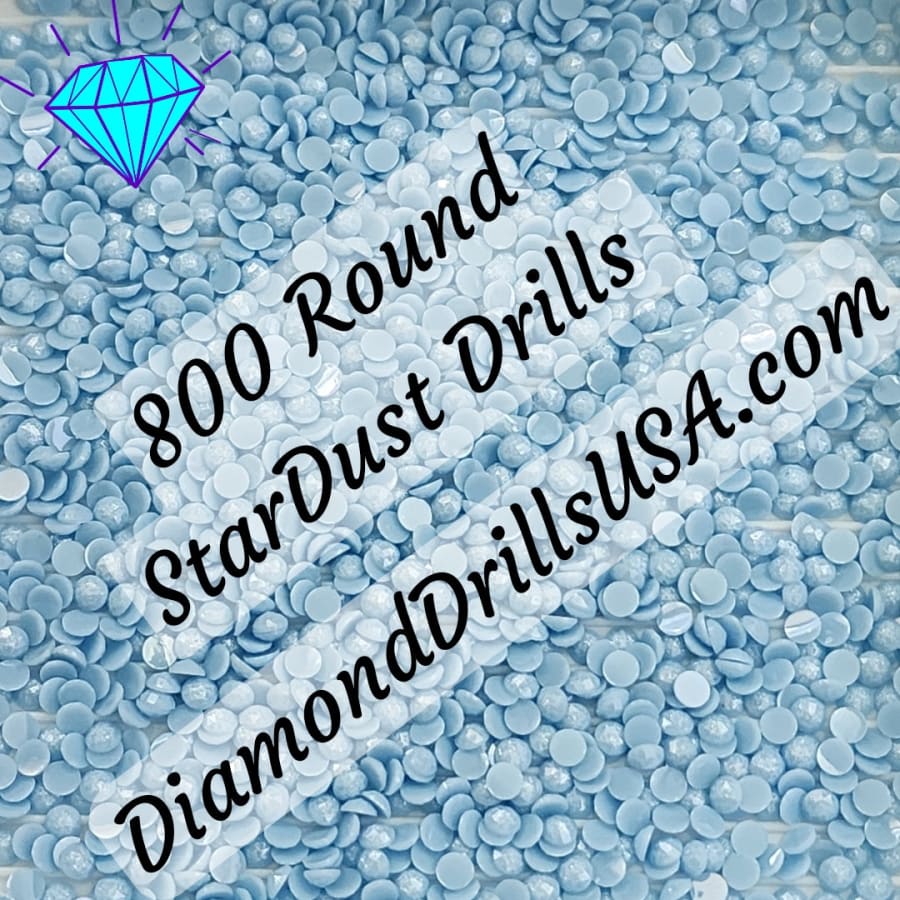 800 StarDust ROUND Pearl Mica Dust 5D Diamond Painting