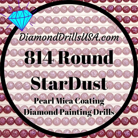 814 StarDust ROUND Pearl Mica Dust 5D Diamond Painting