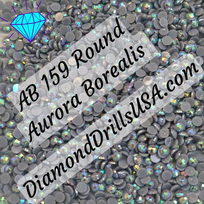 AB 159 ROUND Aurora Borealis 5D Diamond Painting Drills