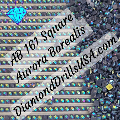 AB 161 SQUARE Aurora Borealis 5D Diamond Painting Drills
