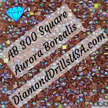 AB 300 SQUARE Aurora Borealis 5D Diamond Painting Drills