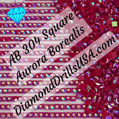 AB 304 SQUARE Aurora Borealis 5D Diamond Painting Drills